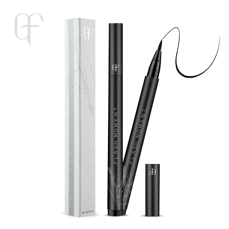 Popular Cotton-Tipped Intense Black Eyeliner Pen, Waterproof and Smudge-Proof