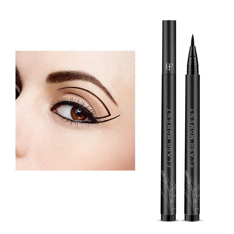 Popular Cotton-Tipped Intense Black Eyeliner Pen, Waterproof and Smudge-Proof