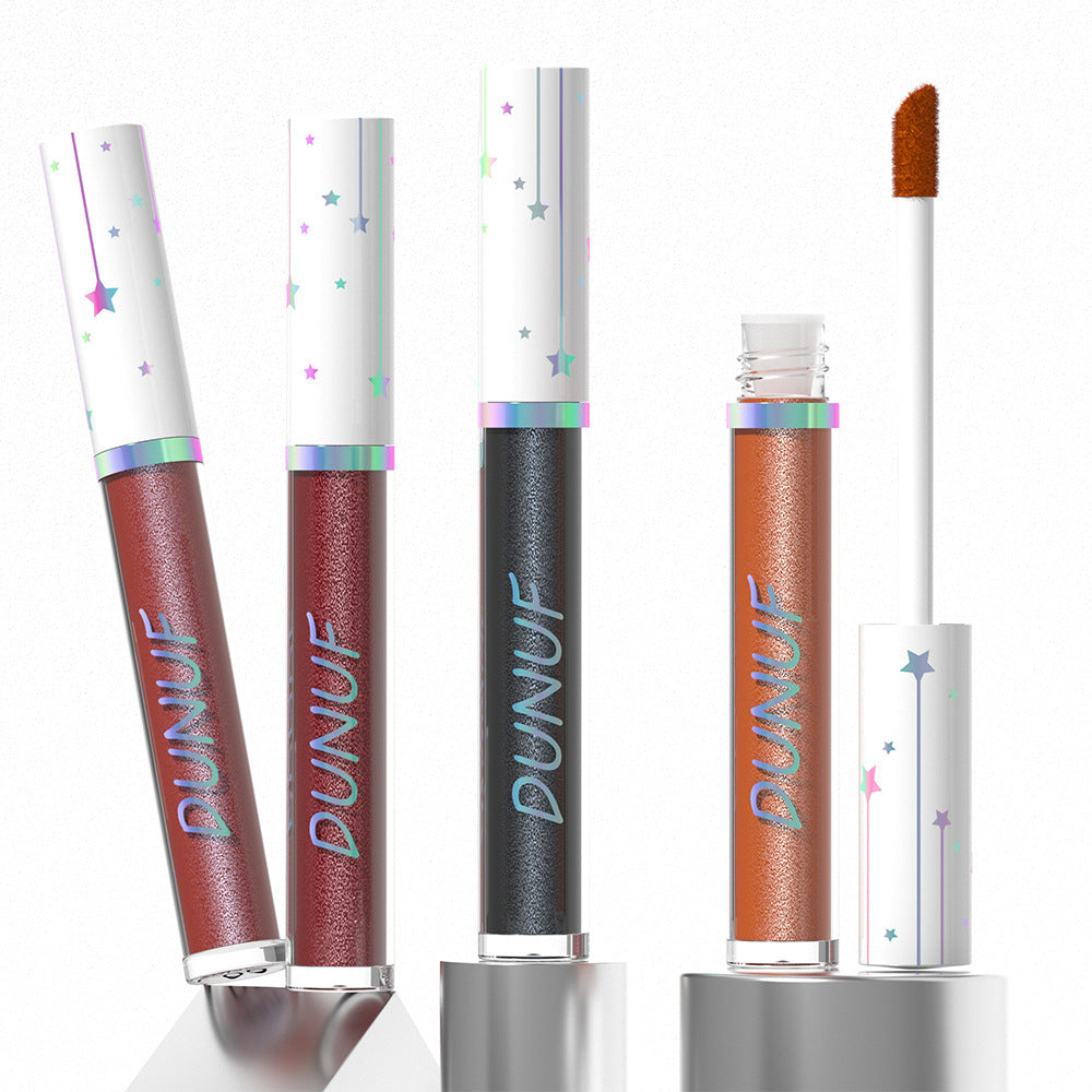 Popular 12-Color Shimmer Long-Lasting Waterproof Lip Gloss-Homeunderwear