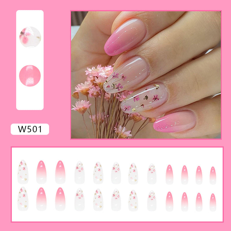 Popular Adorable Flower Almond Nails, Soft Gradient and Romantic