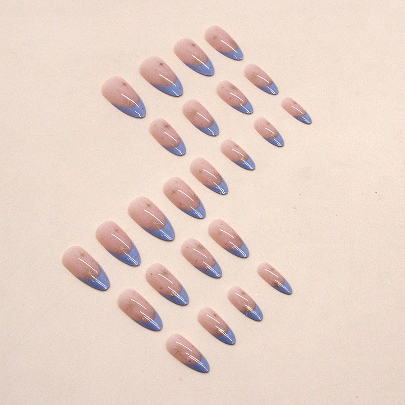 Popular Round Tip French Almond Nails, Stylish and Durable