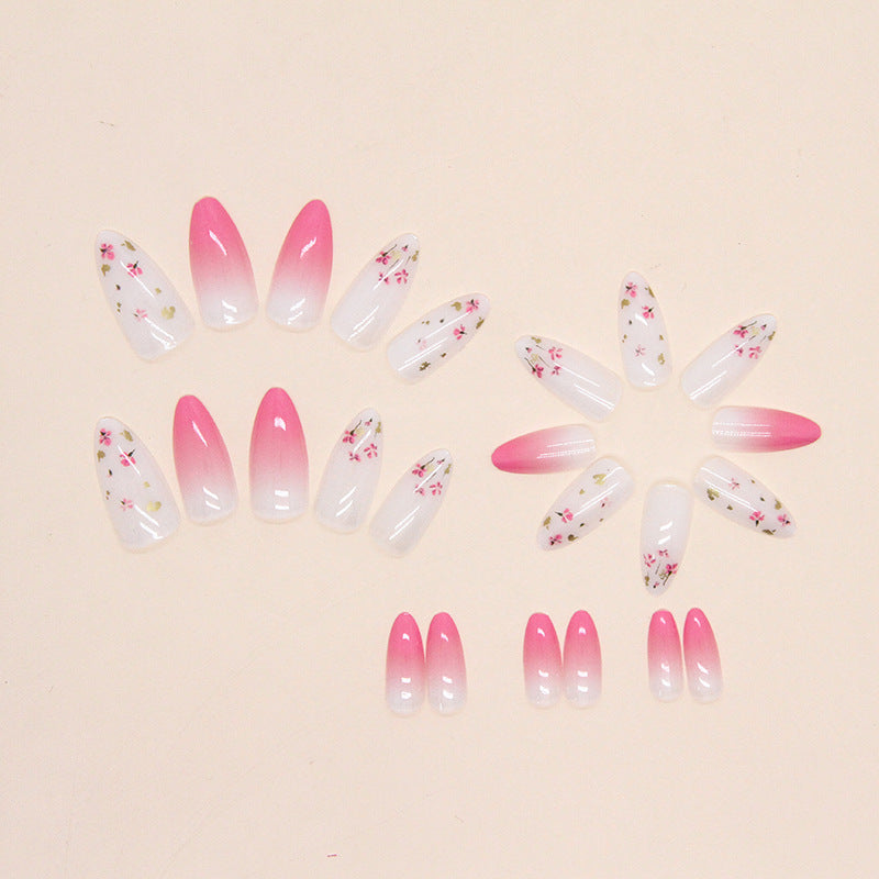 Popular Adorable Flower Almond Nails, Soft Gradient and Romantic