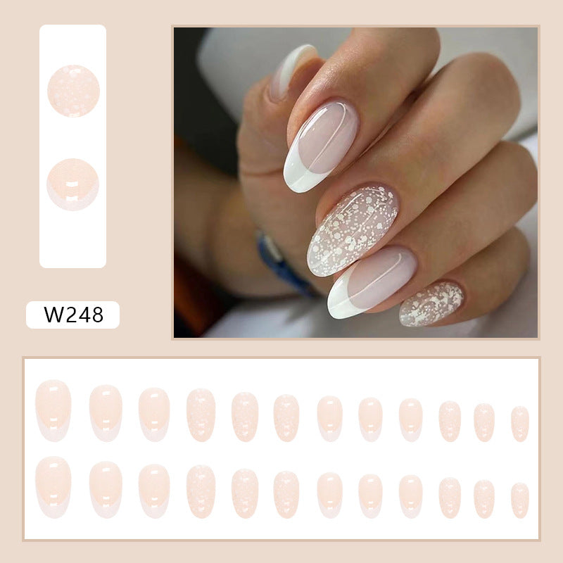 Popular Cream White French Minimalist Gentle Nail Tips Soft and Pure