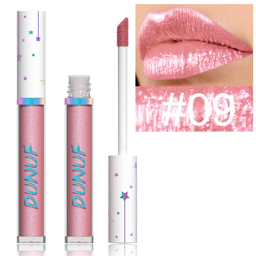 Popular 12-Color Shimmer Long-Lasting Waterproof Lip Gloss-Homeunderwear