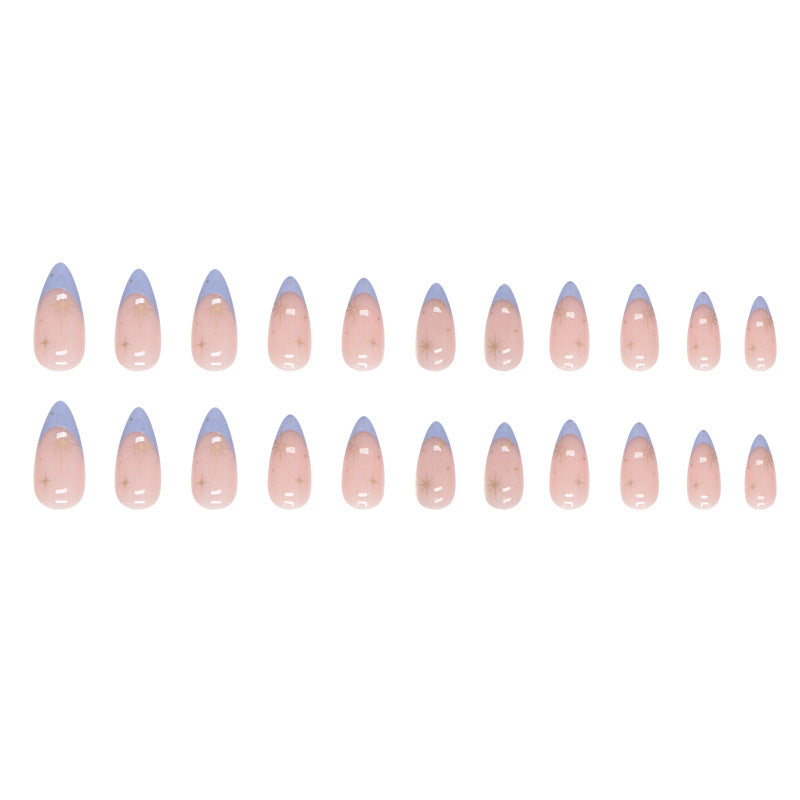 Popular Round Tip French Almond Nails, Stylish and Durable