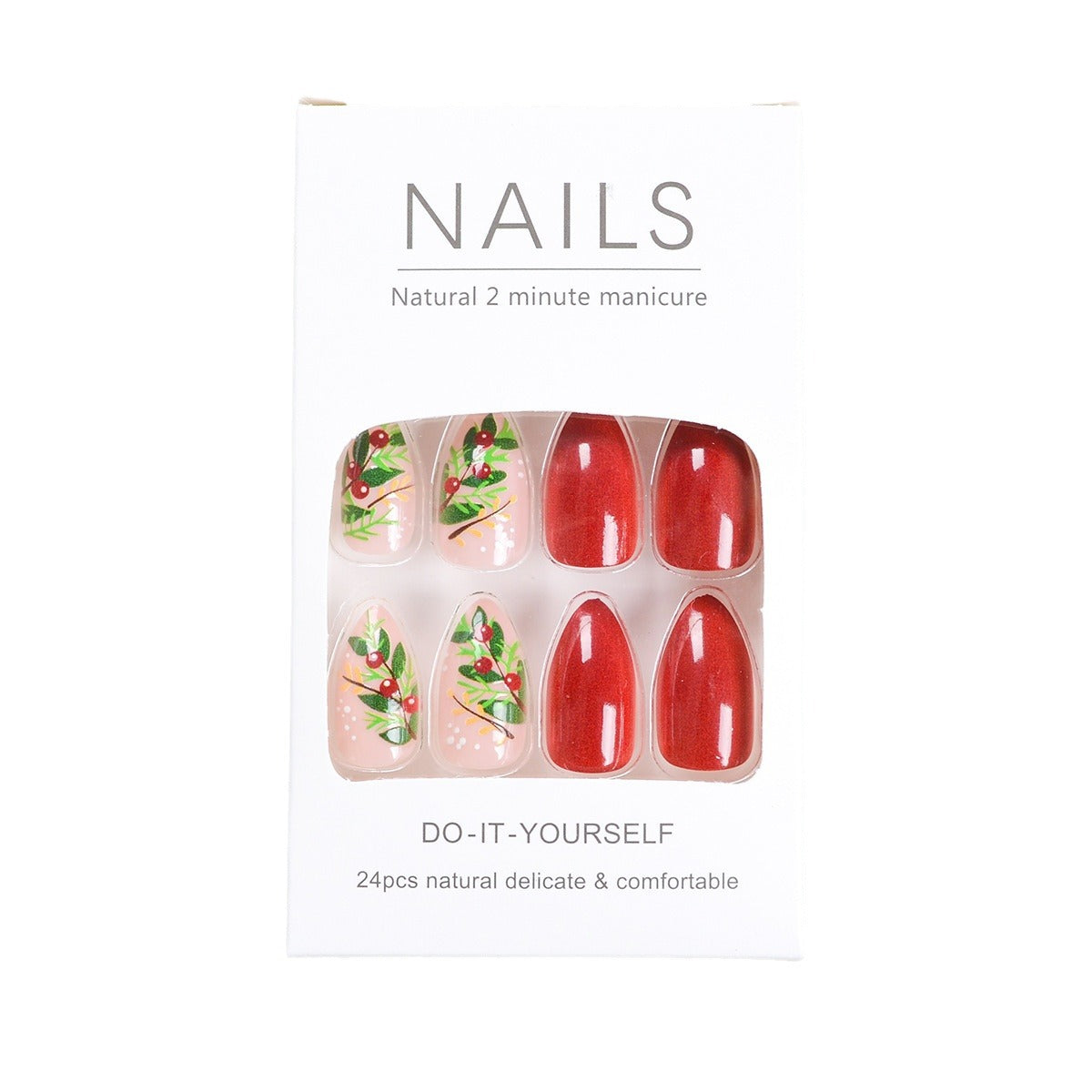 Popular Christmas Tree and Berry Nails, Festive and Elegant