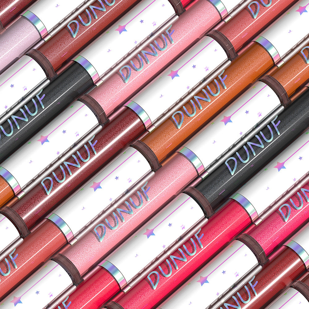 Popular 12-Color Shimmer Long-Lasting Waterproof Lip Gloss-Homeunderwear