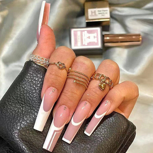 Popular Shiny Diamond Extension Nails New Manicure Tips One-Second Wearable