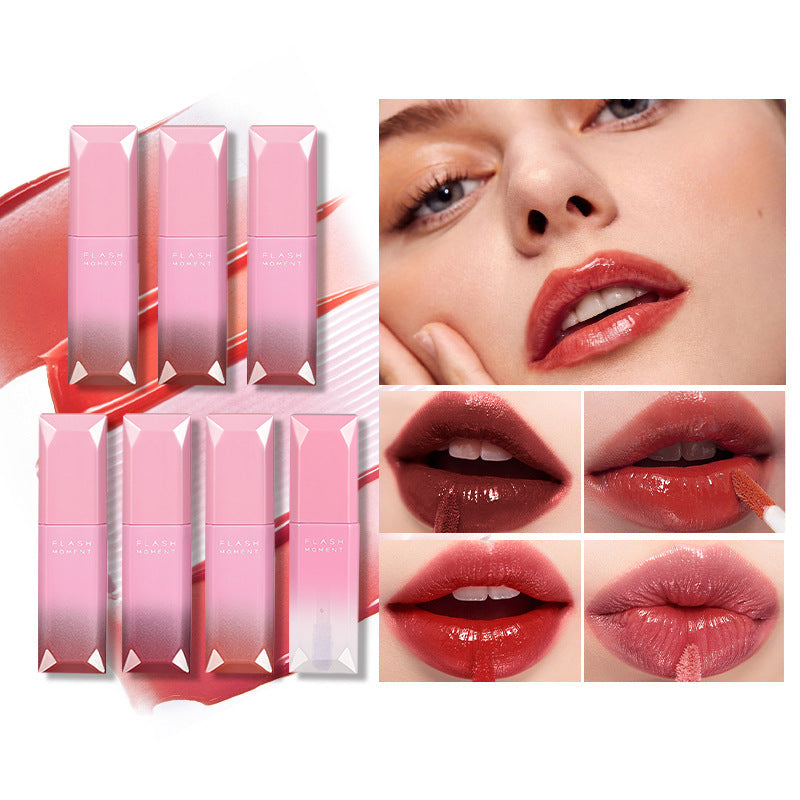 Popular Mirror-Gloss Lip Lacquer, Non-Sticky and Long-Lasting